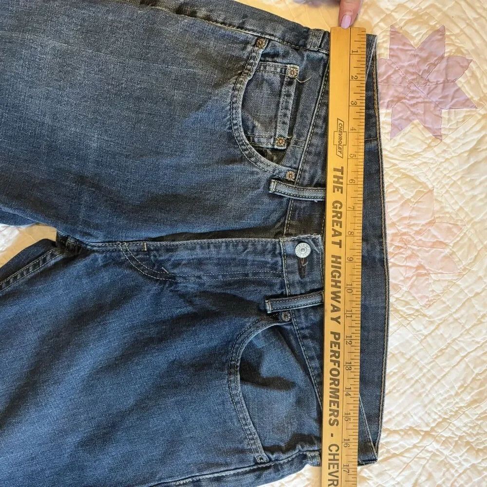 Levi's Men's Straight Jeans in Dark Wash Blue